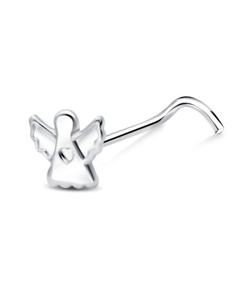 Silver Curved Nose Stud NSKB-1827